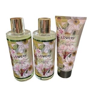 Lovery Shampoo Paraben Free Vitamin E & Shea Butter Shower Gel And Body Lotion
